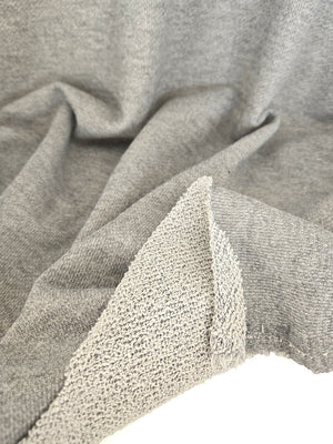 REMNANT |Sweater Knit French Terry | Light Grey - 1.5m Piece - Fabric + Flow Textile Co.