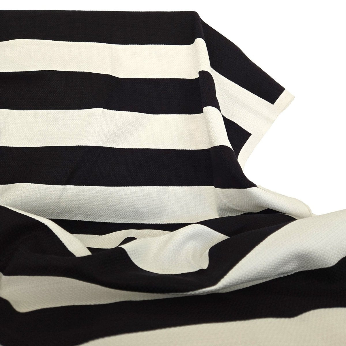 REMNANT | Woven | Textured Stripe - 1m Piece - Fabric + Flow Textile Co.