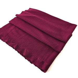 Ribbed Knit | Bamboo - Burgundy - Fabric + Flow Textile Co.