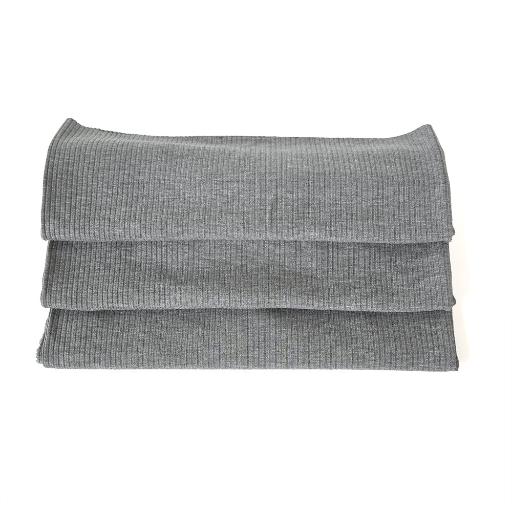 Ribbed Knit | Bamboo - Fog - Fabric + Flow Textile Co.