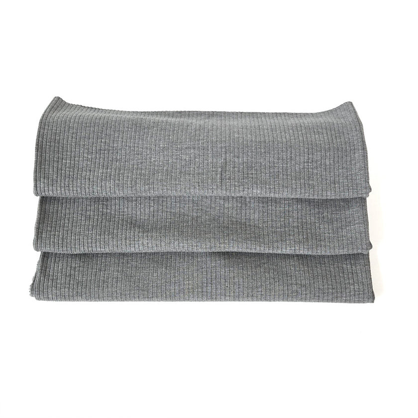 Ribbed Knit | Bamboo - Fog - Fabric + Flow Textile Co.