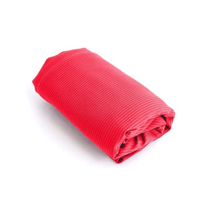 Ribbed Knit | Bamboo - Vibrant Coral - Fabric + Flow Textile Co.