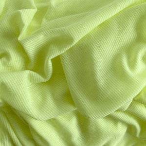 Ribbed Knit | Poly - Chartreuse - Fabric + Flow Textile Co.
