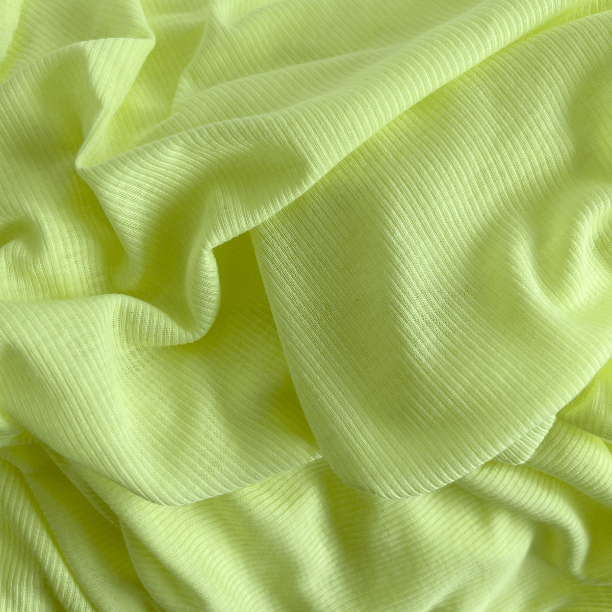 Ribbed Knit | Poly - Chartreuse - Fabric + Flow Textile Co.