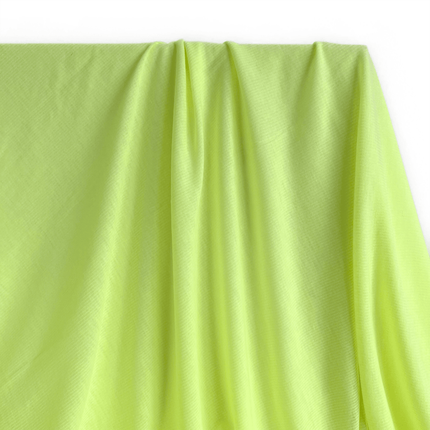 Ribbed Knit | Poly - Chartreuse - Fabric + Flow Textile Co.
