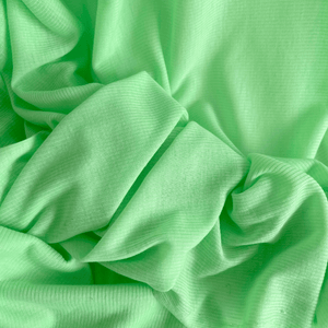 Ribbed Knit | Poly - Key Lime - Fabric + Flow Textile Co.