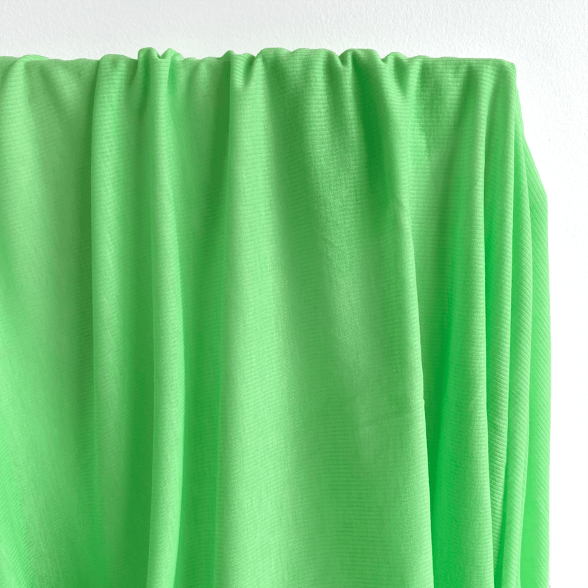 Ribbed Knit | Poly - Key Lime - Fabric + Flow Textile Co.