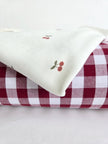 Ribbed Print Knit | Cotton - Sweet Cherries - Fabric + Flow Textile Co.