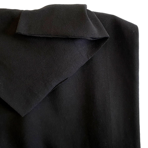 Ribbing Tubular | Cotton - Black - Fabric + Flow Textile Co.
