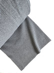 Ribbing Tubular | Cotton - Melange Grey 3x3 Rib - Fabric + Flow Textile Co.