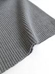 Ribbing Tubular | Cotton - Melange Grey 3x3 Rib - Fabric + Flow Textile Co.