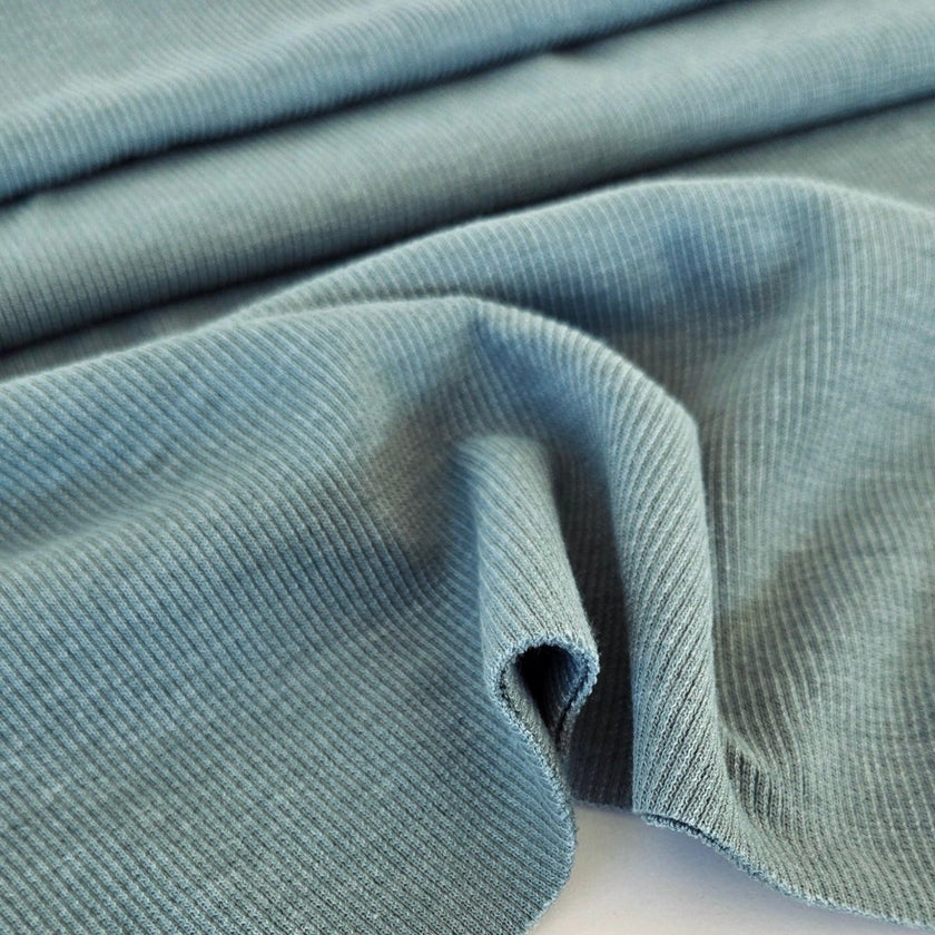 Ribbing Tubular | Cotton - Sage Mist - Fabric + Flow Textile Co.