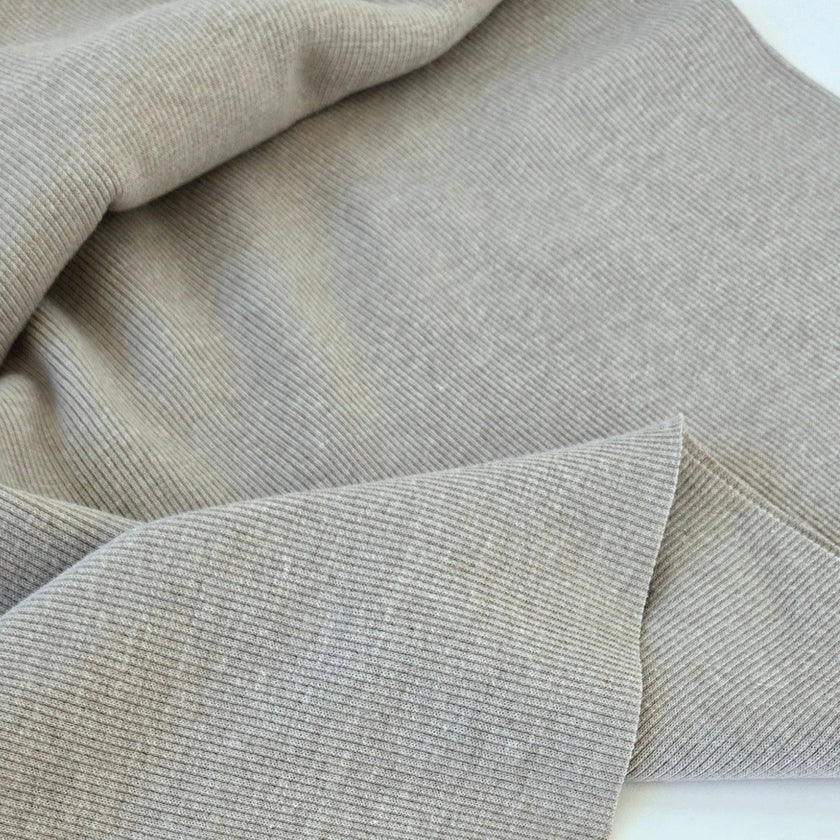 Ribbing Tubular | Cotton - Sandstone - Fabric + Flow Textile Co.