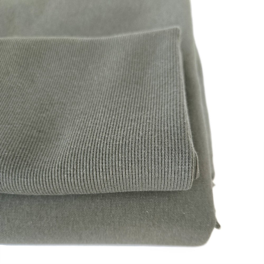 Ribbing Tubular | Cotton - Thyme - Fabric + Flow Textile Co.