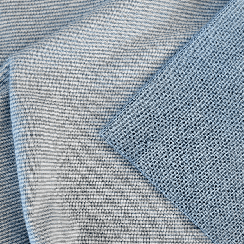 Ribbing Tubular | Cotton - Tidal Blue - Fabric + Flow Textile Co.