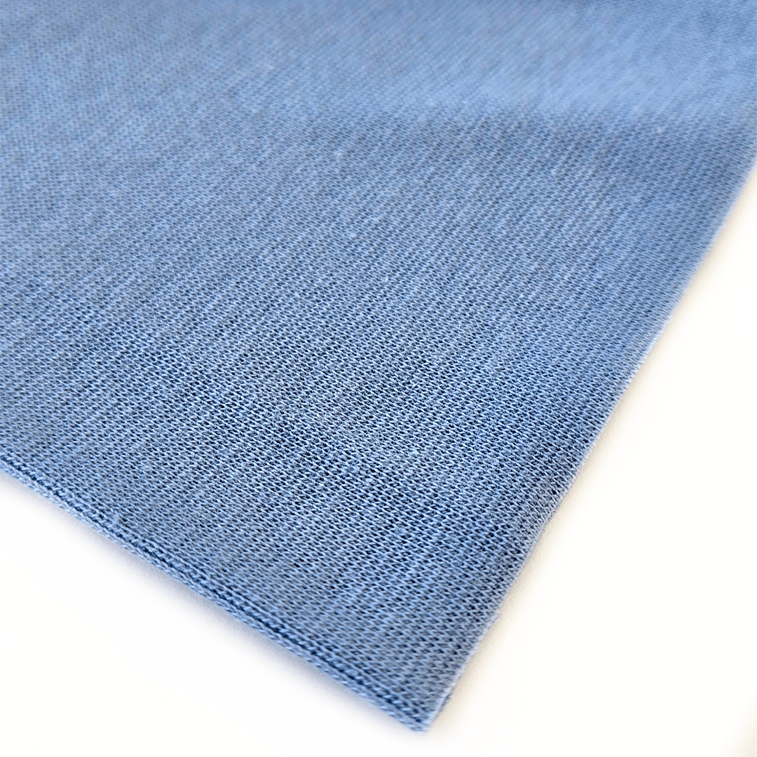 Ribbing Tubular | Cotton - Tidal Blue