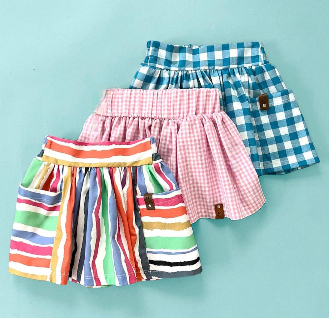 Woven | Cotton Stretch Sateen Rainbow Stripe