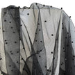 Sheer | Mesh - Black Metallic Pearls - Fabric + Flow Textile Co.