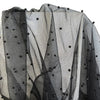 Sheer | Mesh - Black Metallic Pearls - Fabric + Flow Textile Co.