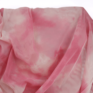 Sheer | Mesh Print - Coral Splash - Fabric + Flow Textile Co.