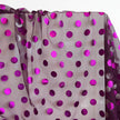Sheer | Sleek Dots - Metallic Magenta - Fabric + Flow Textile Co.