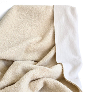 Sherpa Suede | Ivory Snow - Fabric + Flow Textile Co.