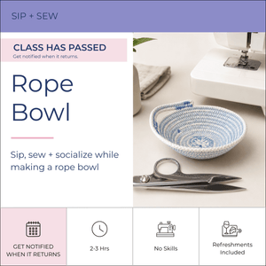 Sip + Sew | Rope Bowl - Fabric + Flow Textile Co.