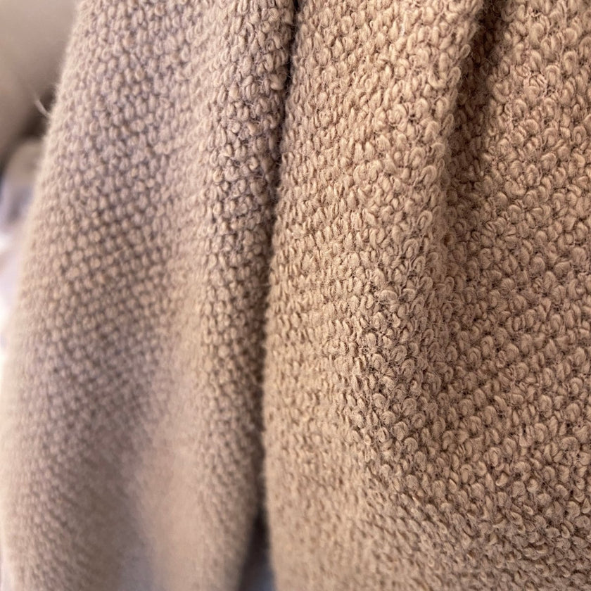 Sweater Knit French Terry | Cotton - Taupe - Fabric + Flow Textile Co.