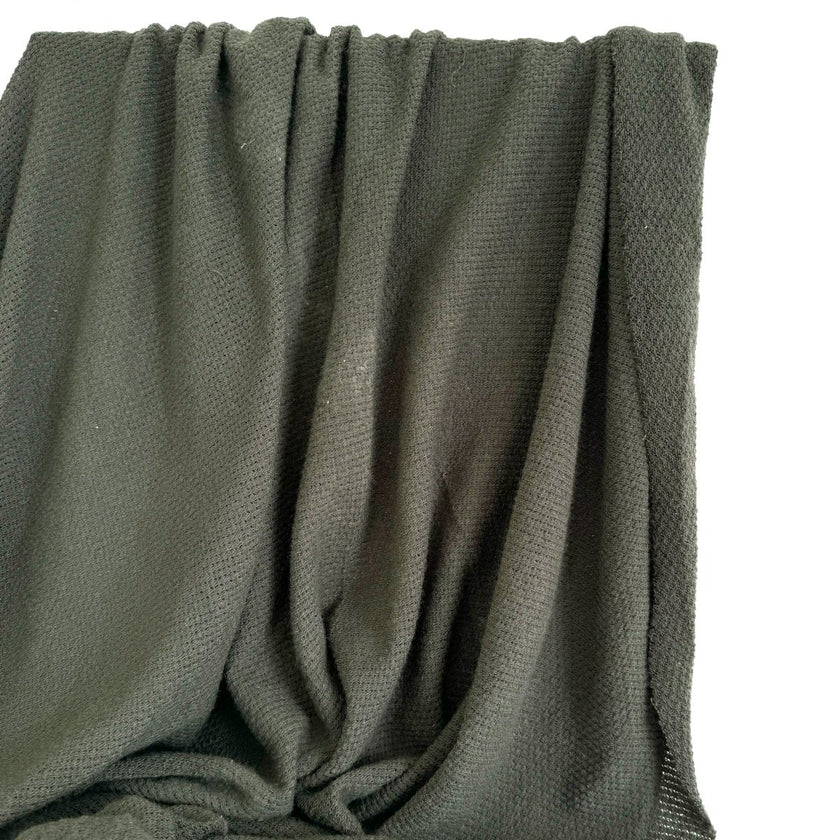 Sweater Knit | Hacci - Military - Fabric + Flow Textile Co.