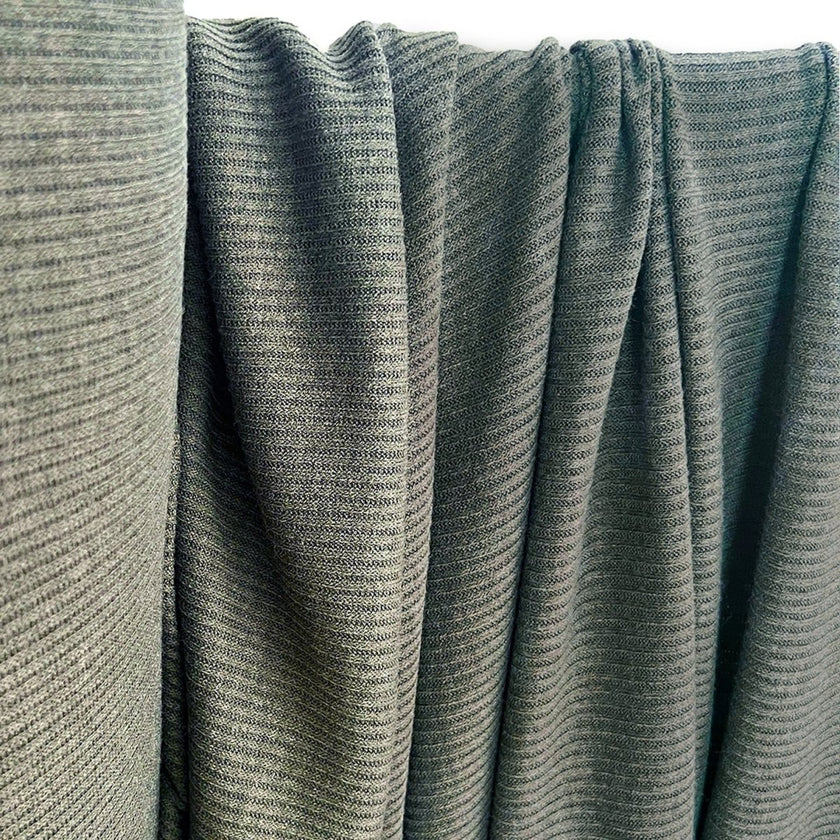 Sweater Knit | Hacci - Sage Rib - Fabric + Flow Textile Co.