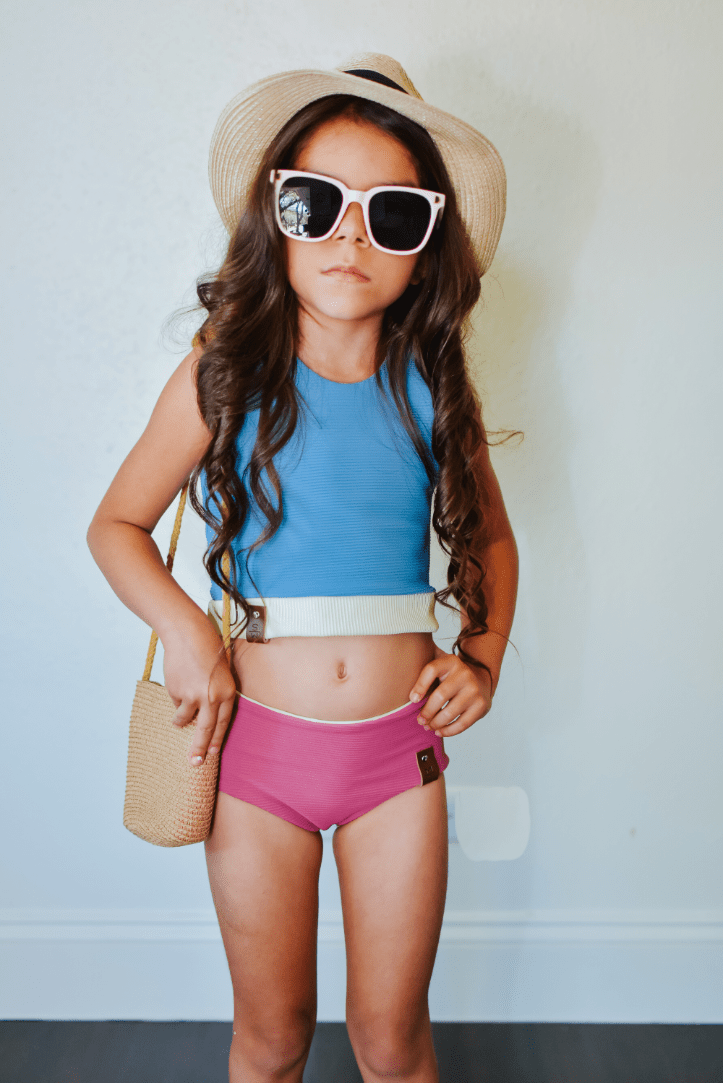 Swim Basic Rib | Arctic Blue - Fabric + Flow Textile Co.