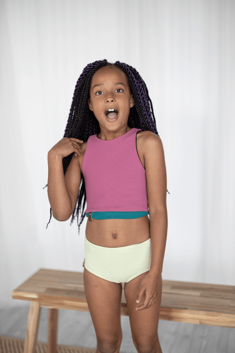 Swim Basic Rib | Magenta Berry - Fabric + Flow Textile Co.