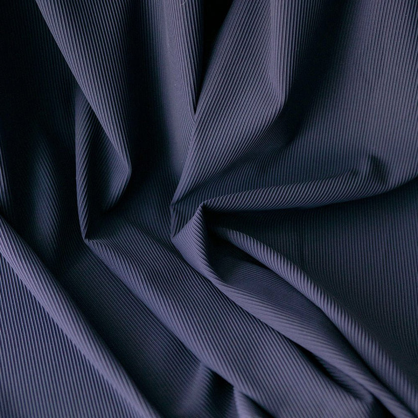 Swim Basic Rib | Marine - Fabric + Flow Textile Co.