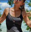 Swim Basic Solid | Jet Black - Fabric + Flow Textile Co.