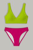 Swim Basic Solid | Neon Yellow - Fabric + Flow Textile Co.