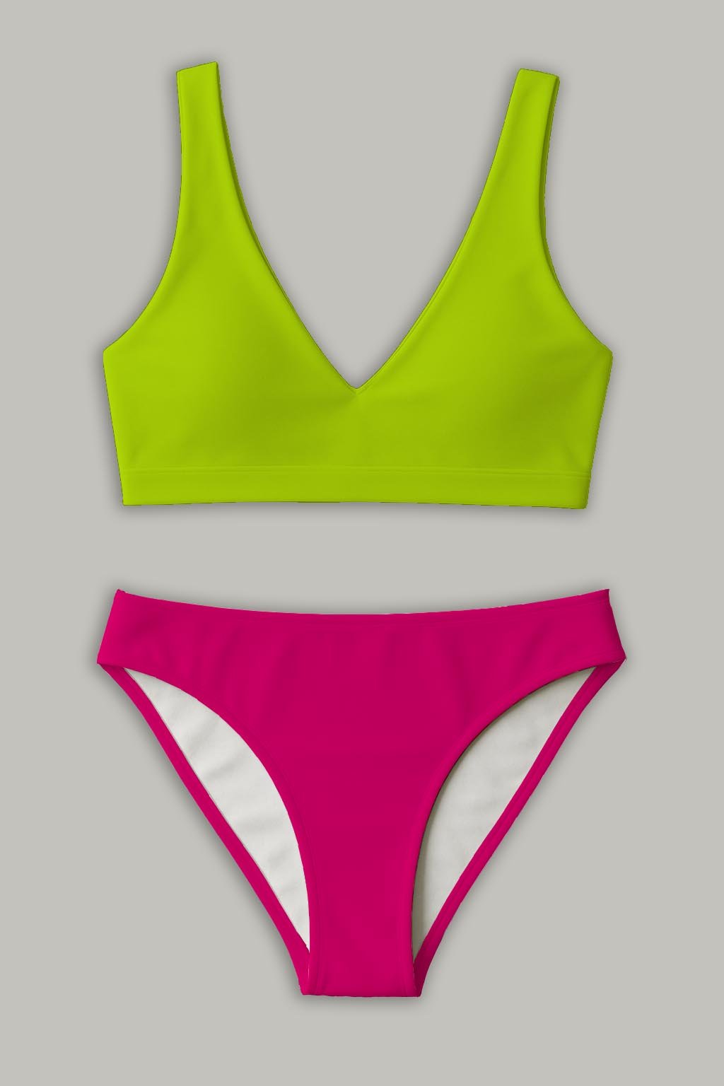 Swim Basic Solid | Neon Yellow - Fabric + Flow Textile Co.