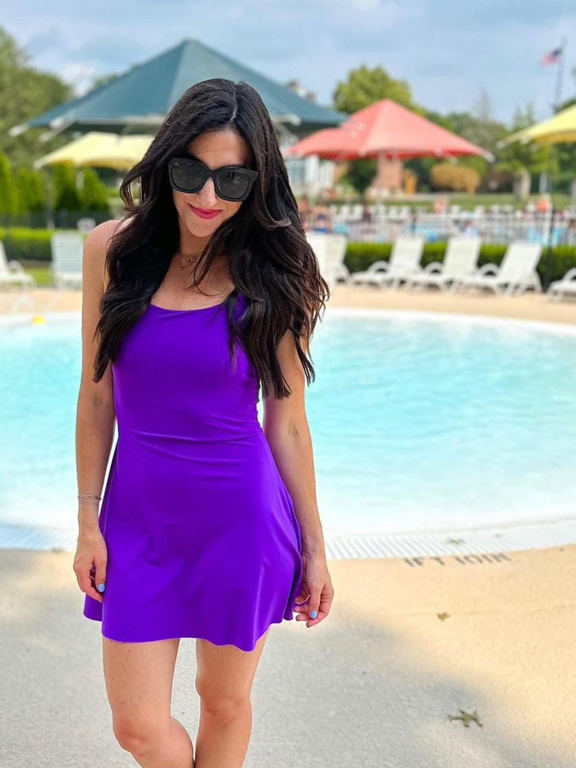 Swim Basic Solid | Purple - Fabric + Flow Textile Co.