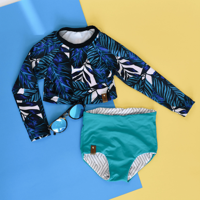 Swim Basic Solid | Teal - Fabric + Flow Textile Co.