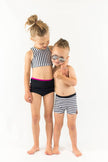 Swim Basic Stripes | 5mm Black Stripe - Fabric + Flow Textile Co.