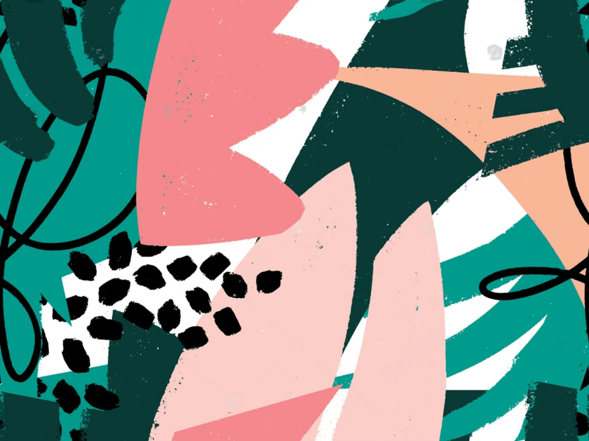 Swim Kit | Bold Expression + Black Rib - Fabric + Flow Textile Co.