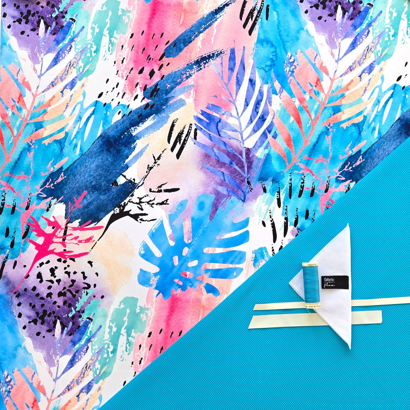 Swim Kit | Breezy Isle + Turquoise Rib - Fabric + Flow Textile Co.
