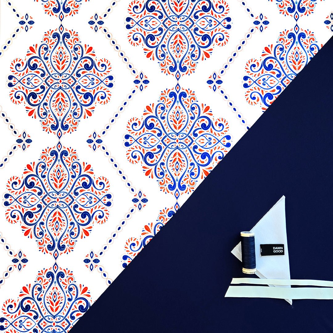 Swim Kit | Casa Blanca + Navy - Fabric + Flow Textile Co.