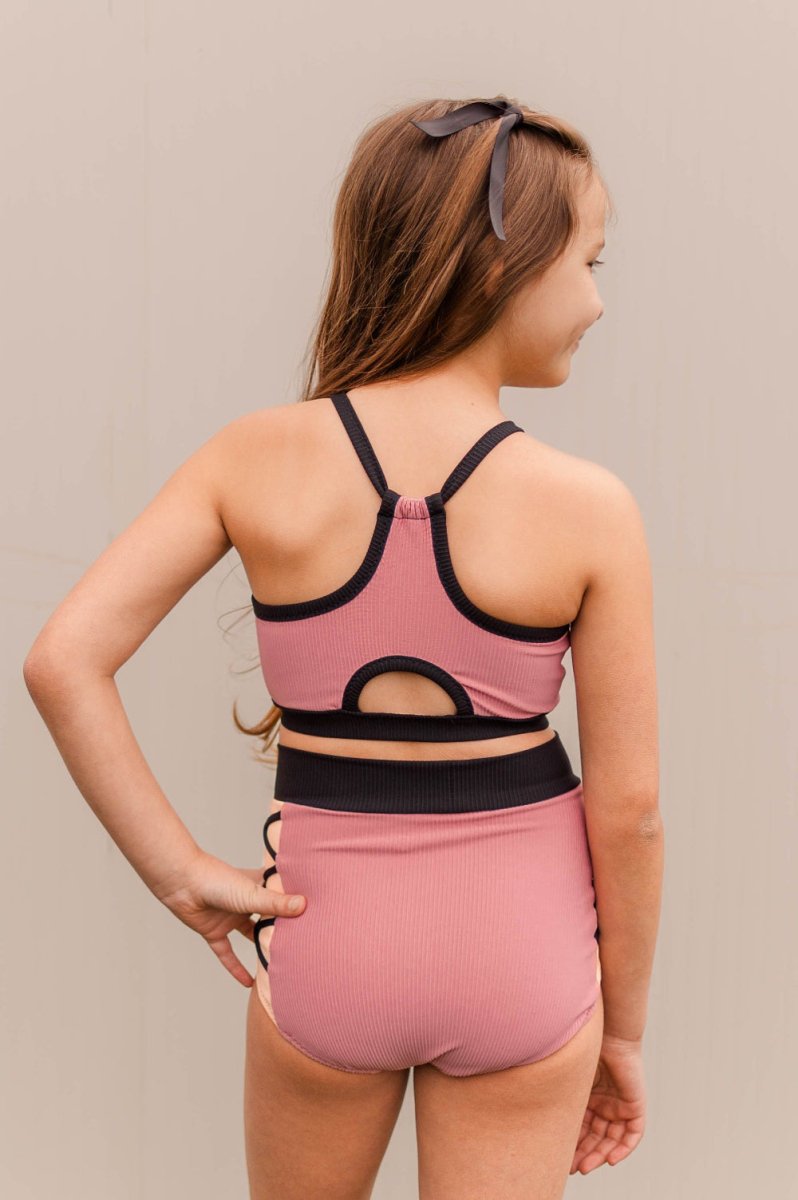 Swim Kit | Colour Block Ribbed - Chelsea - Fabric + Flow Textile Co.