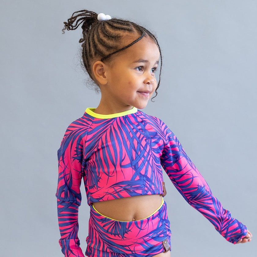 Swim Kit | Electric Palm + Electric Yellow - Fabric + Flow Textile Co.