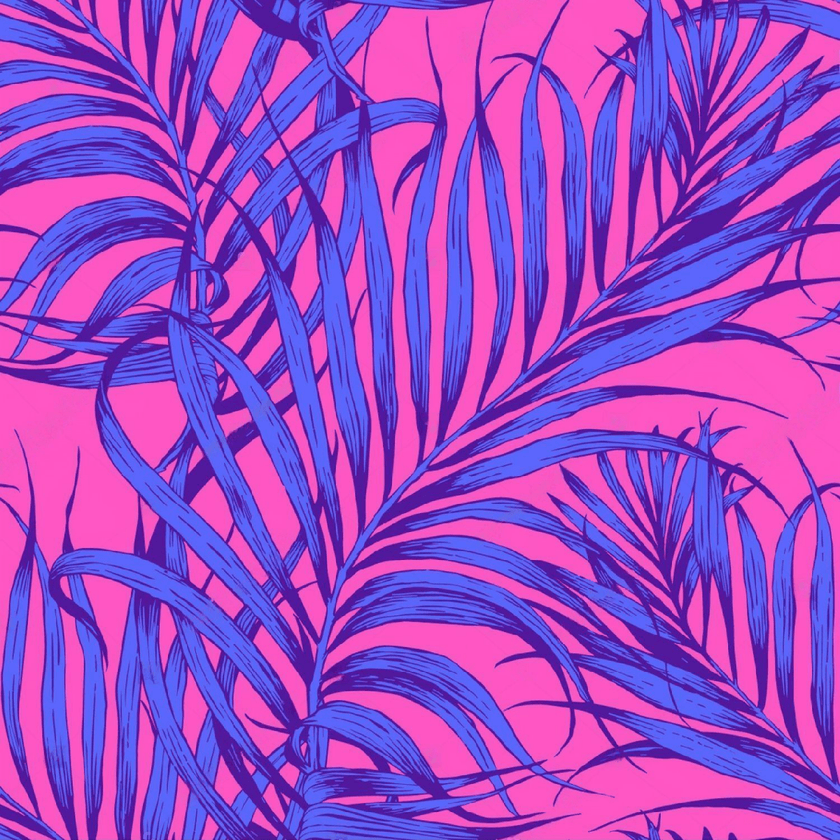 Swim Kit | Electric Palm + Mini Stripe - Fabric + Flow Textile Co.