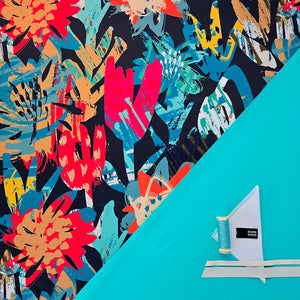 Swim Kit | Floral Rush + Teal - Fabric + Flow Textile Co.