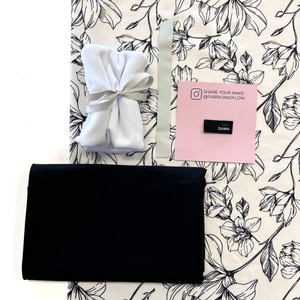 Swim Kit | Floral Silhouettes + Black - Fabric + Flow Textile Co.