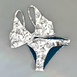Swim Kit | Floral Silhouettes + Dark Teal - Fabric + Flow Textile Co.