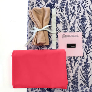 Swim Kit | French Botanical + Electric Coral - Fabric + Flow Textile Co.