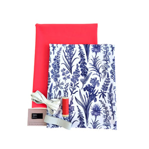 Swim Kit | French Botanical + Electric Coral - Fabric + Flow Textile Co.